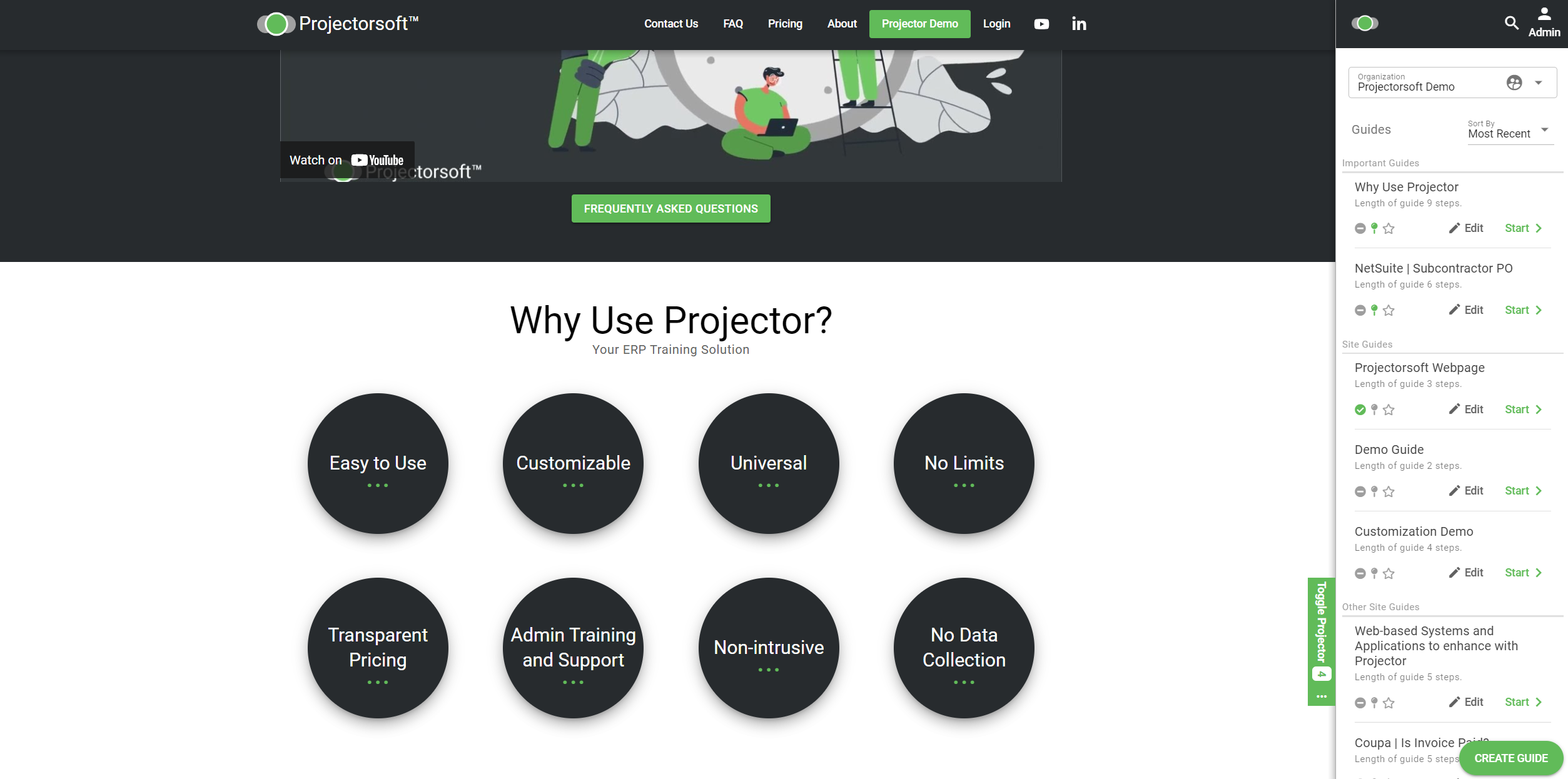 Projectorsoft - vendor materials