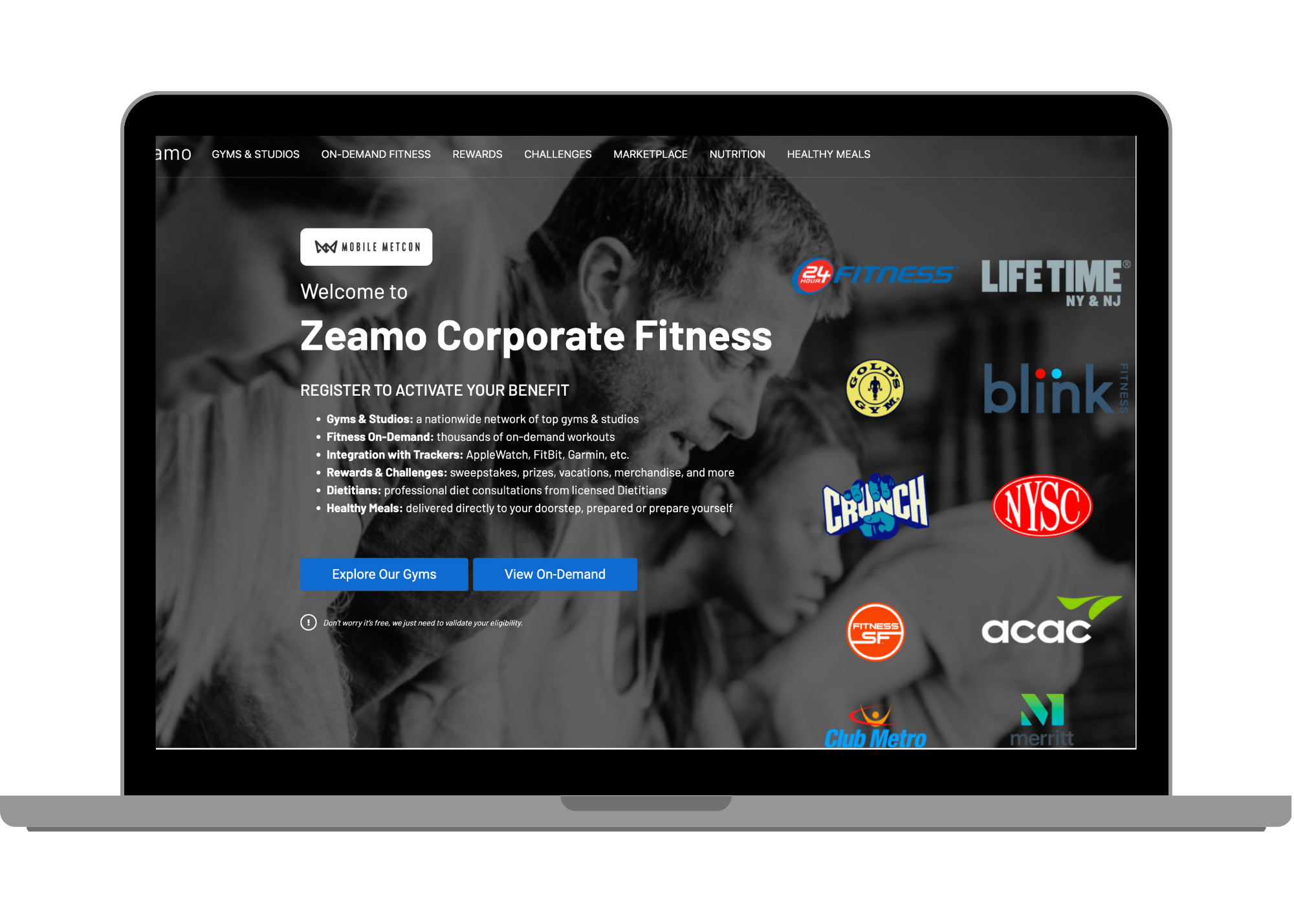 Zeamo Corporate Fitness & Wellness Benefits - vendor materials