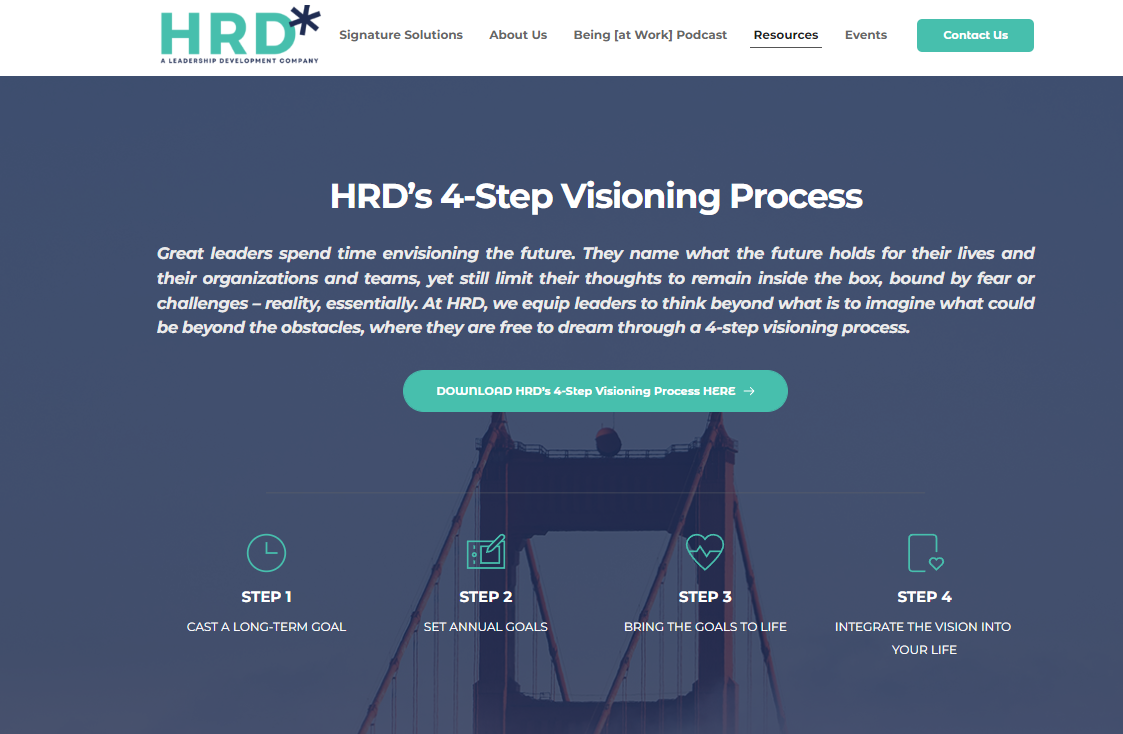 HRD - A Leadership Development Company  - vendor materials